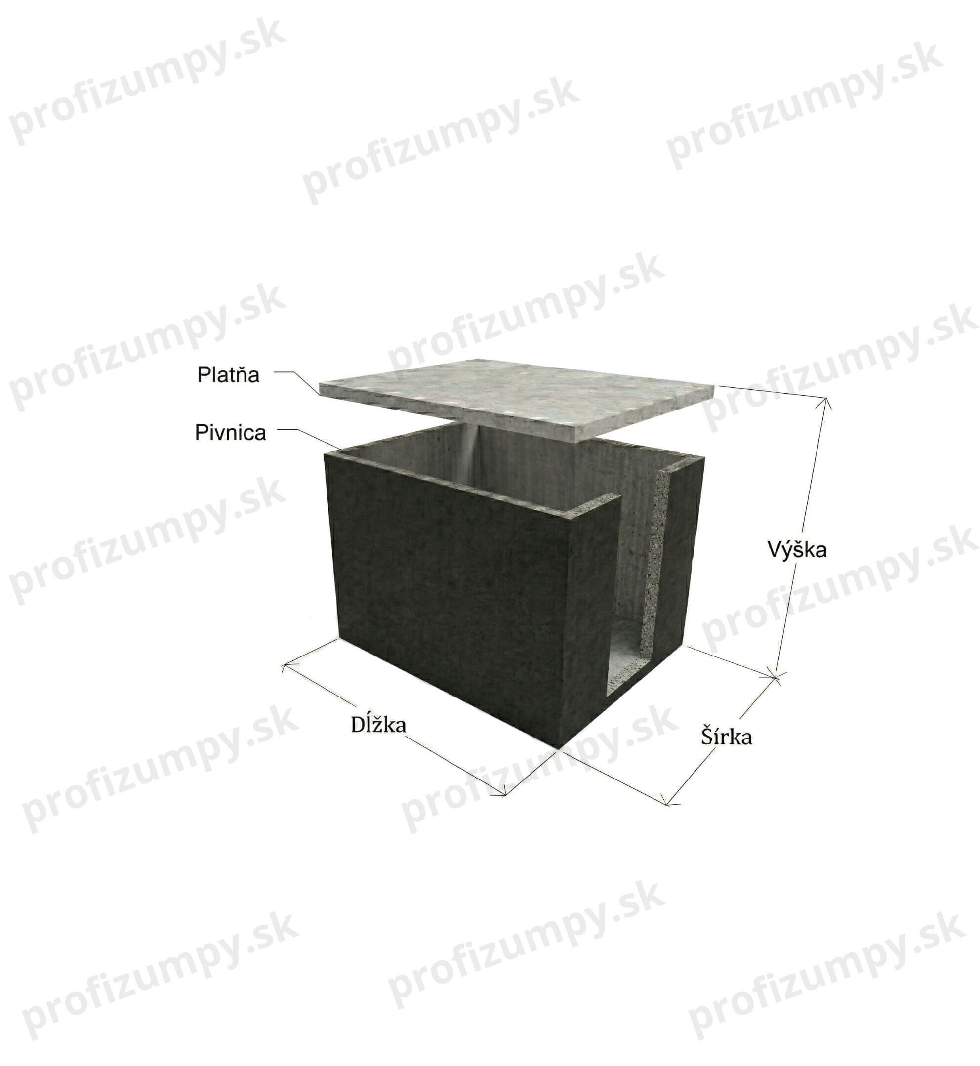 Pivnica 8m2 – bočný vstup - foto 1